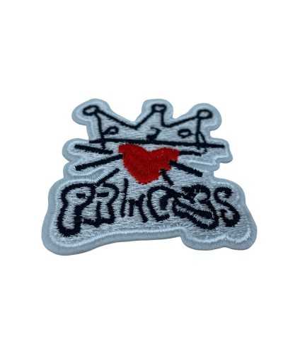 Application Princess Heart Embroidery Crown 6 Cm High