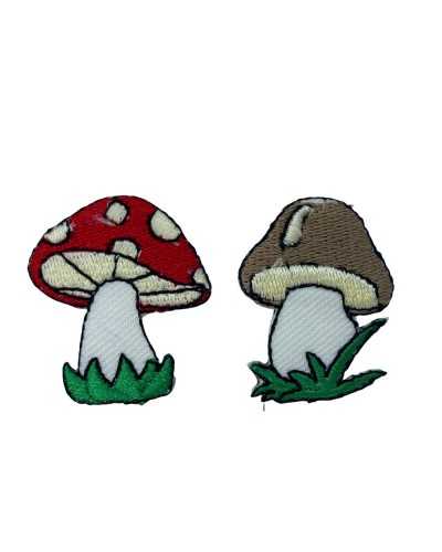 Iron-on Application Mushroom Embroidery Patch 25x35 Mm