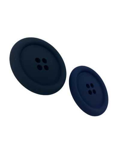 Bouton Résine Velours Effet Daim Silicone Taille 30 19x19 Mm