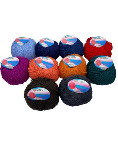 Camellia Wool Sport Wool Three Star Stitching Solid Color Ball 50 Grams
