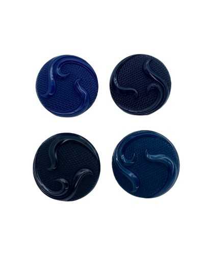 Rounded Resin Button Machined Shank 28 Mm