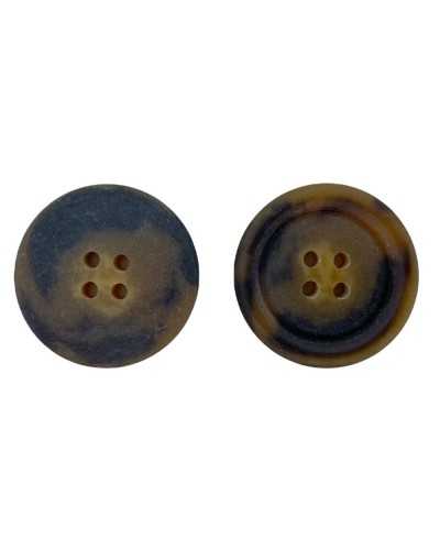 Brown Gradient Resin 4-Hole Flat Button 25 Mm