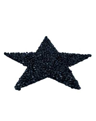 Thermoadhesive Application Conical Rhinestone Star Patch 5 Cm