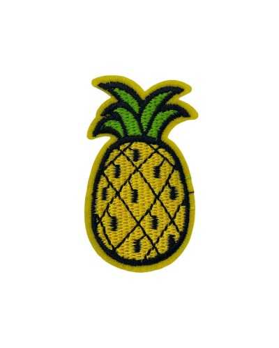 Aufnäher zum Aufbügeln, Ananas-Stickerei, 3,5 x 6 cm
