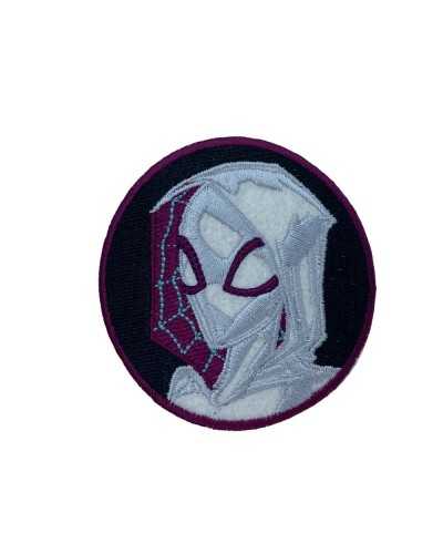 Spiderman Spider Round Iron-on Embroidery Patch Application 65 Mm