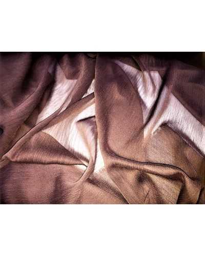 Solid color crinkled georgette creponne fabric in polyester 150 cm high