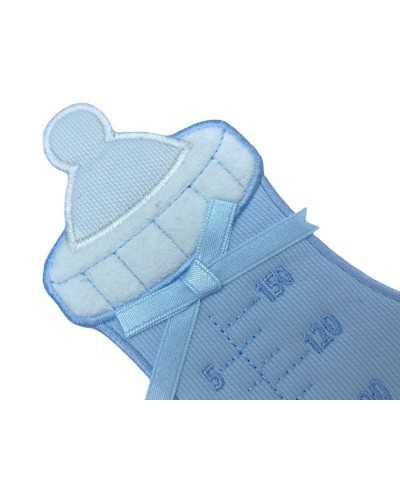 Application Thermoadhésive Broderie Tissu Millerighe Satin Bow Patch Biberon 17,5x9 Cm