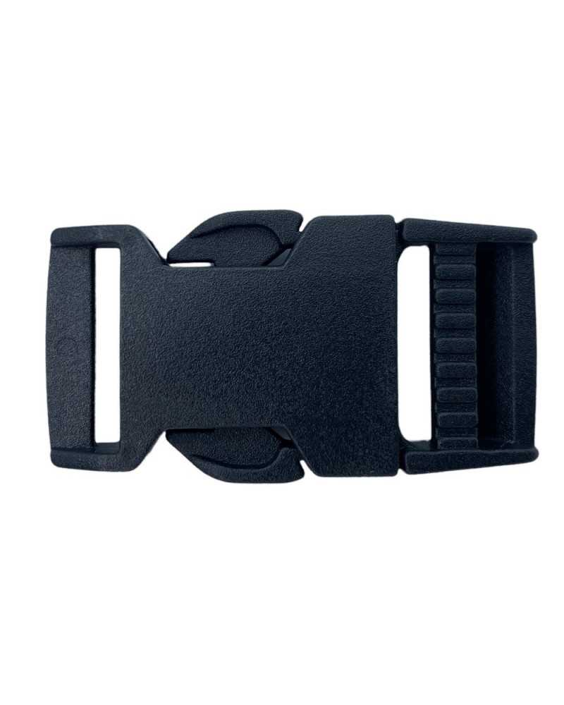 Cinturón Mochila Mediano Hebilla Plástico Negro 25 MM