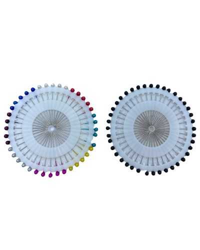 36 Pcs Round Head Pins Colored Resin Wheel 35 Mm Long