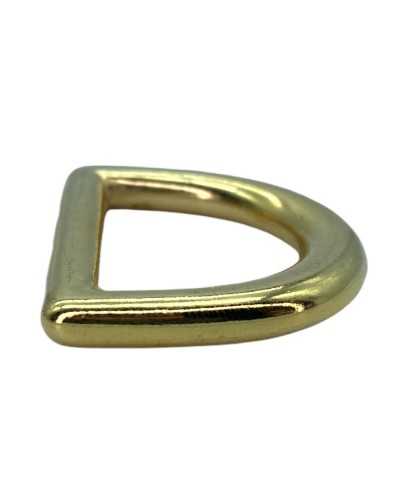 Hook Cinta Convex Closed D Ring Polished Metal Pass Ribbon 2,5 Cm