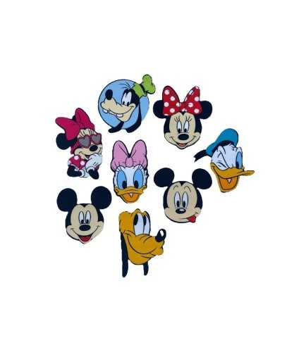 Iron-on Application Mickey Mouse Disney Smiling Head Patch 7 Cm High
