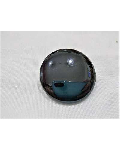 Half pearl round button in glossy resin line 54 mm 34x34