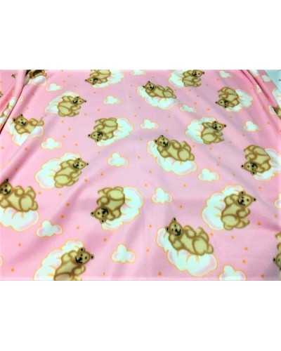 Printed anti-pilling cloud teddy fleece fabric 150 cm high