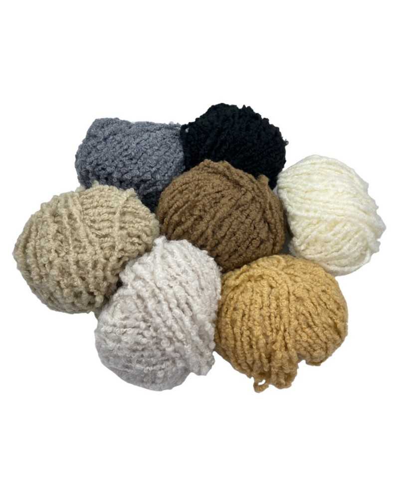 Ovillo de lana delgada  Gris Natural – La Ovejita de Dollinco