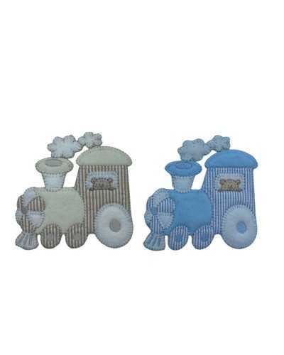 Thermoadhesive Application Embroidery Baby Train Locomotive 10x10 Cm