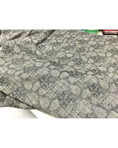 Light brocade fabric for suit spring autumn black or brown 145 cm high