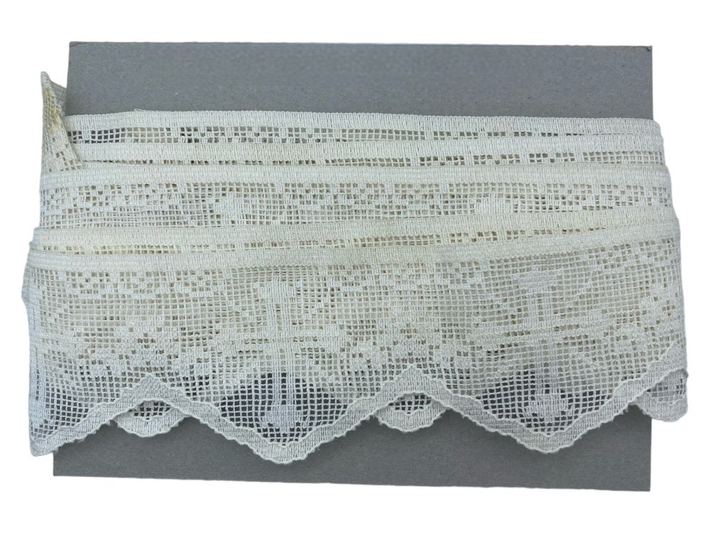 TOMASELLI MERCERIA Passamaneria Merletto Shabby Cotone Pizzo Cuore Alto 2,5  Cm - Fango : : Casa e cucina