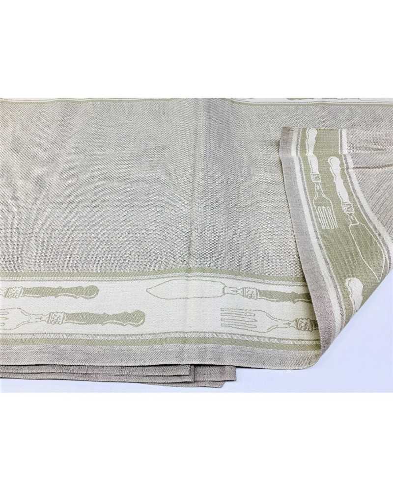 Dish towel fabric with cutlery by Graziano brothers